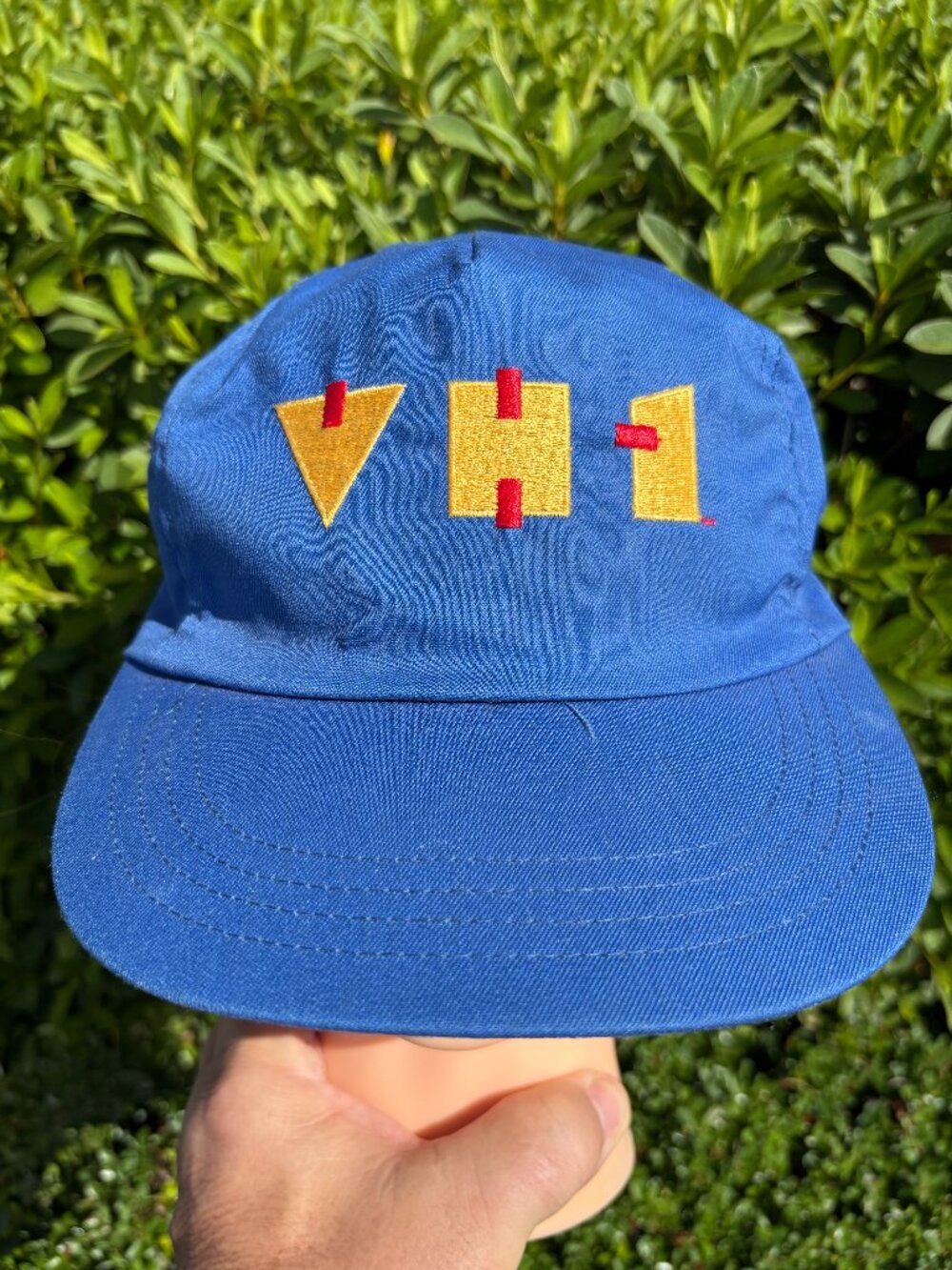 Vintage 80s 90s VH1 Video Hits One Snapback Hat Blue USA Made Music TV Cap